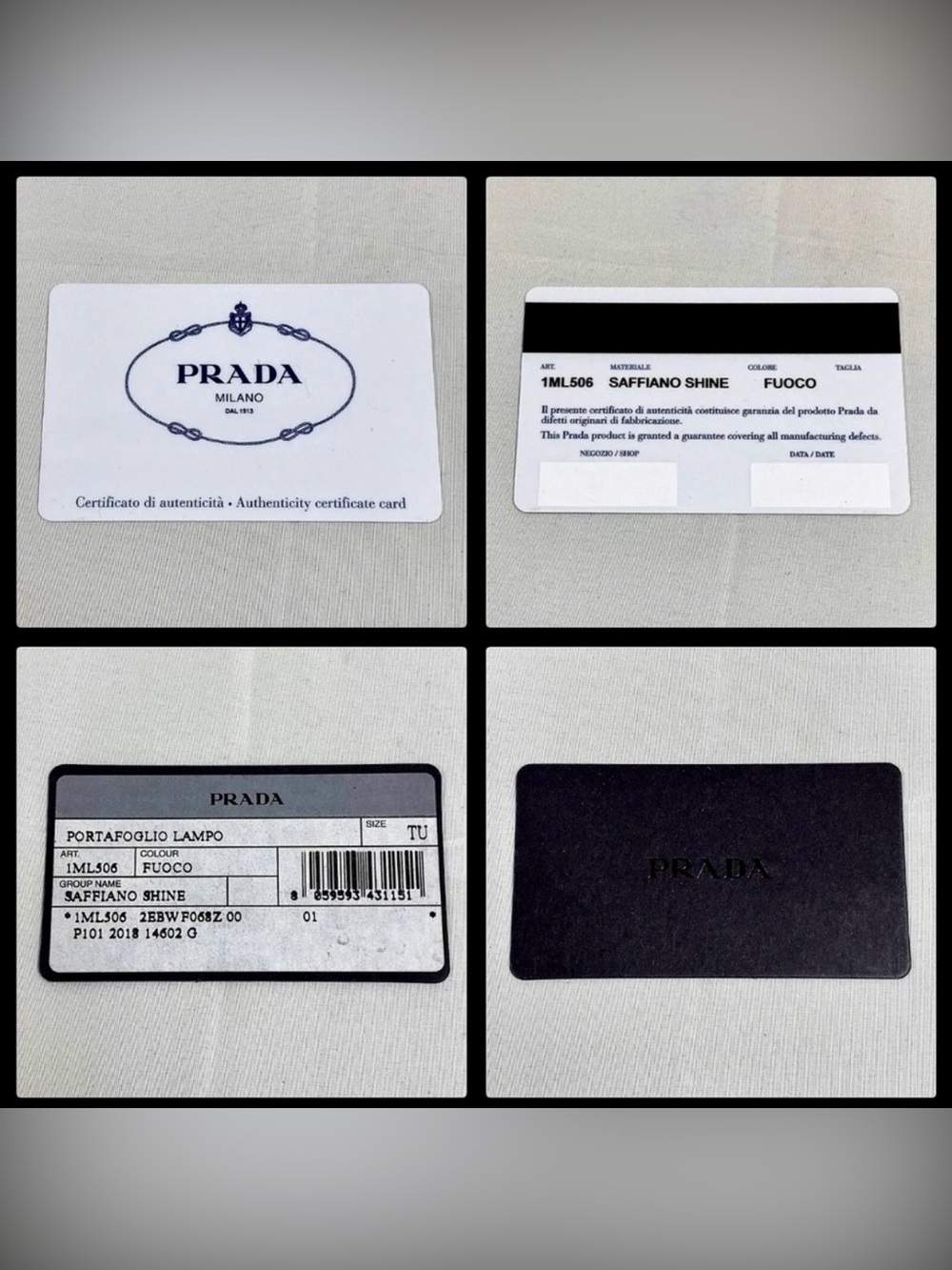 Prada Saffiano Wallet Red - Picture 9 of 9